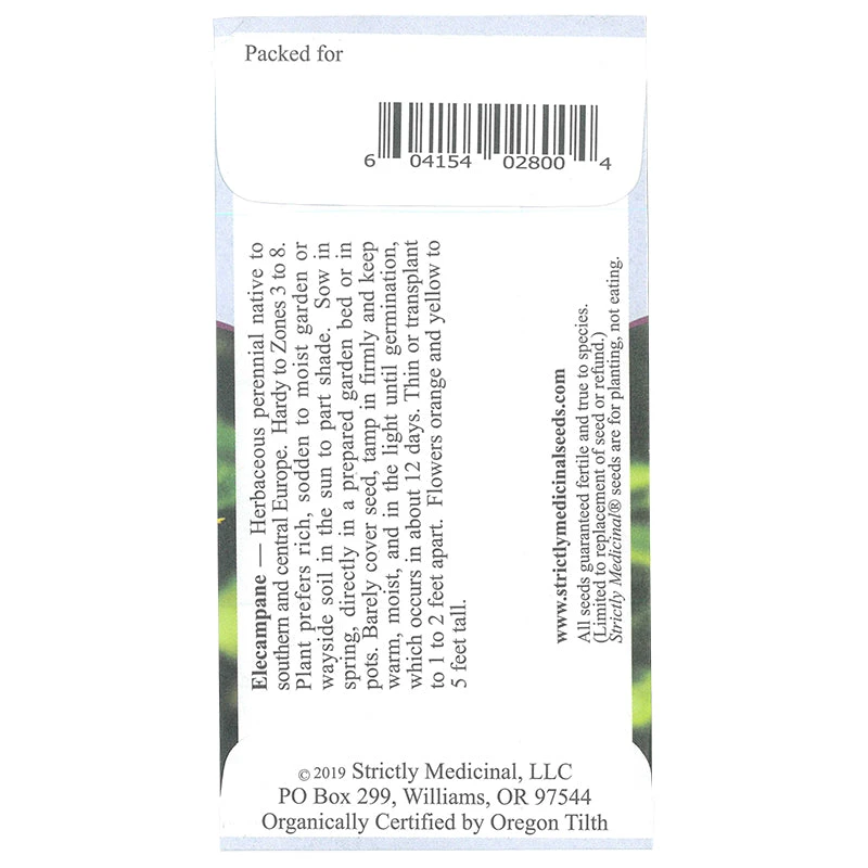 Strictly Medicinal Organic Elecampane, Official 2 Strictly Medicinal Organic Elecampane, Official - Image 2