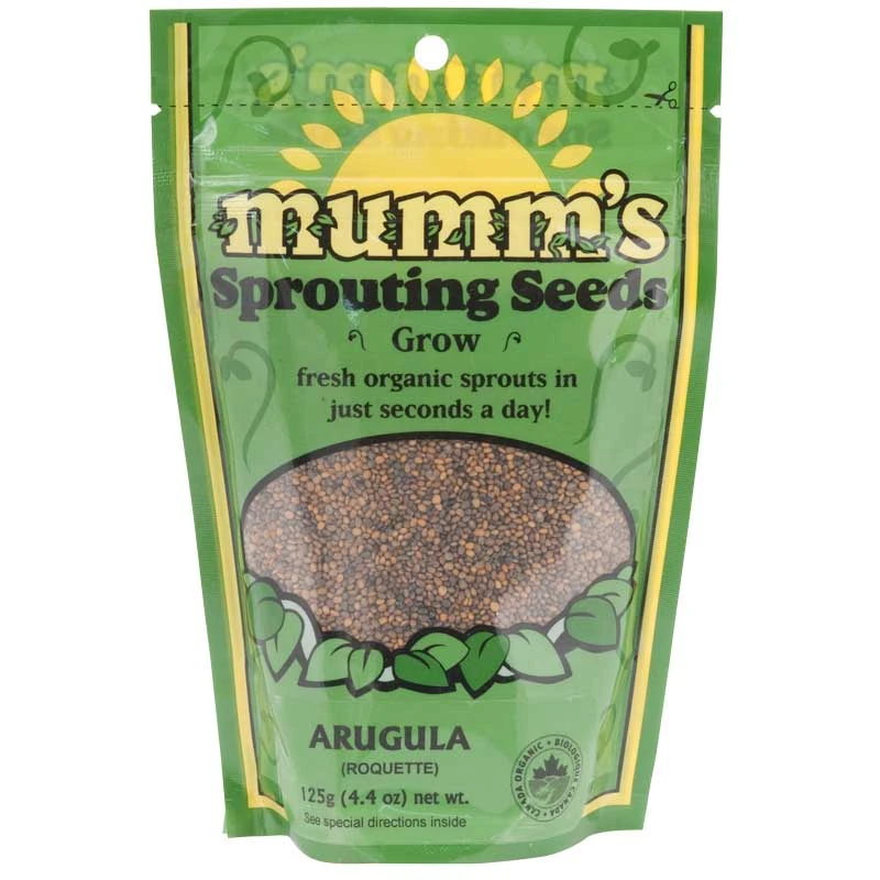 Organic Arugula Sprouting Seeds (4.4 Oz) 1 Organic Arugula Sprouting Seeds (4.4 Oz)