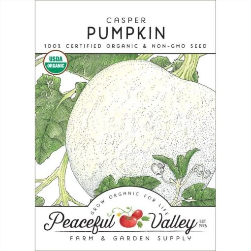 Casper Pumpkin Seeds (Organic) -Organic Plants Sales organic pumpkin casper