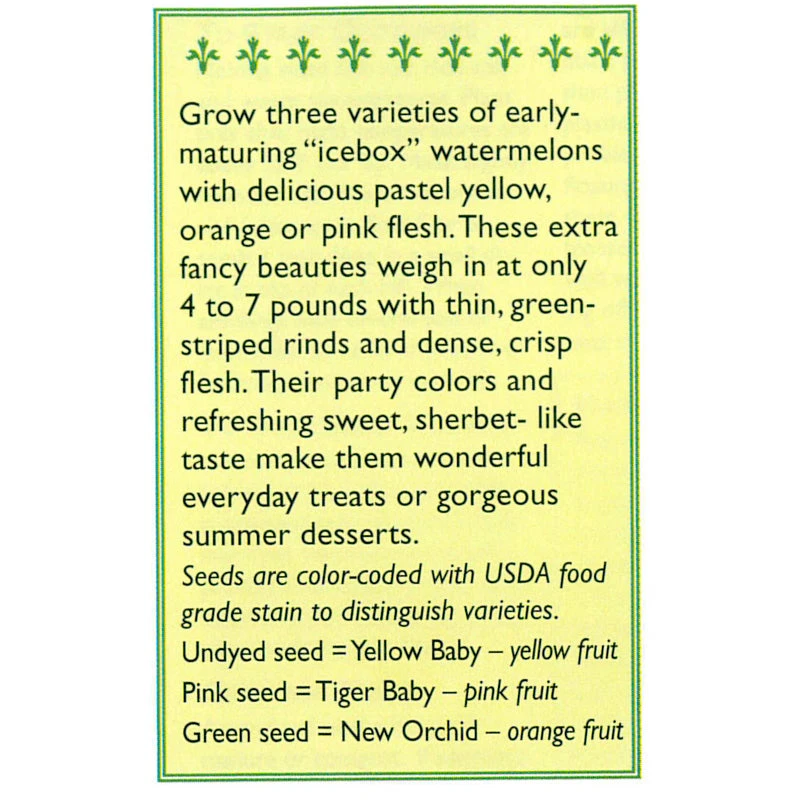 Renee's Garden Watermelon Trio Rainbow Sherbet 2 Renee's Garden Watermelon Trio Rainbow Sherbet - Image 2