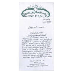 Strictly Medicinal Organic True Comfrey -Organic Plants Sales snv7049 web 1